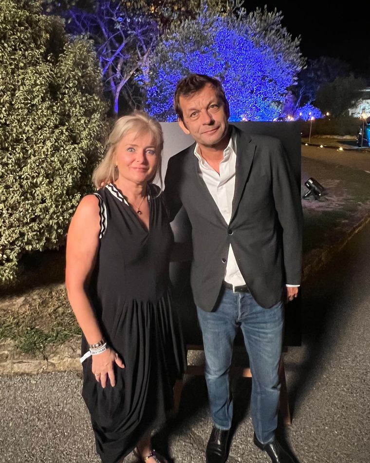 Sabine Comble lors d’une soirée professionnelle